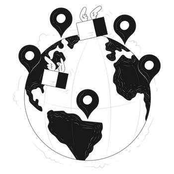 delivery logistics order deliver around the world worldwide international global