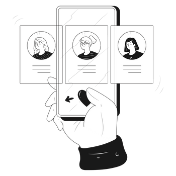 accounts relationships dating profile swipe application relationship